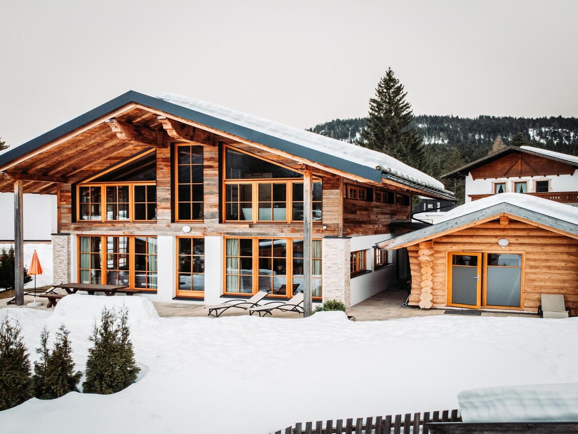 Chalets Im Weidach, Leutasch Buitenkant foto