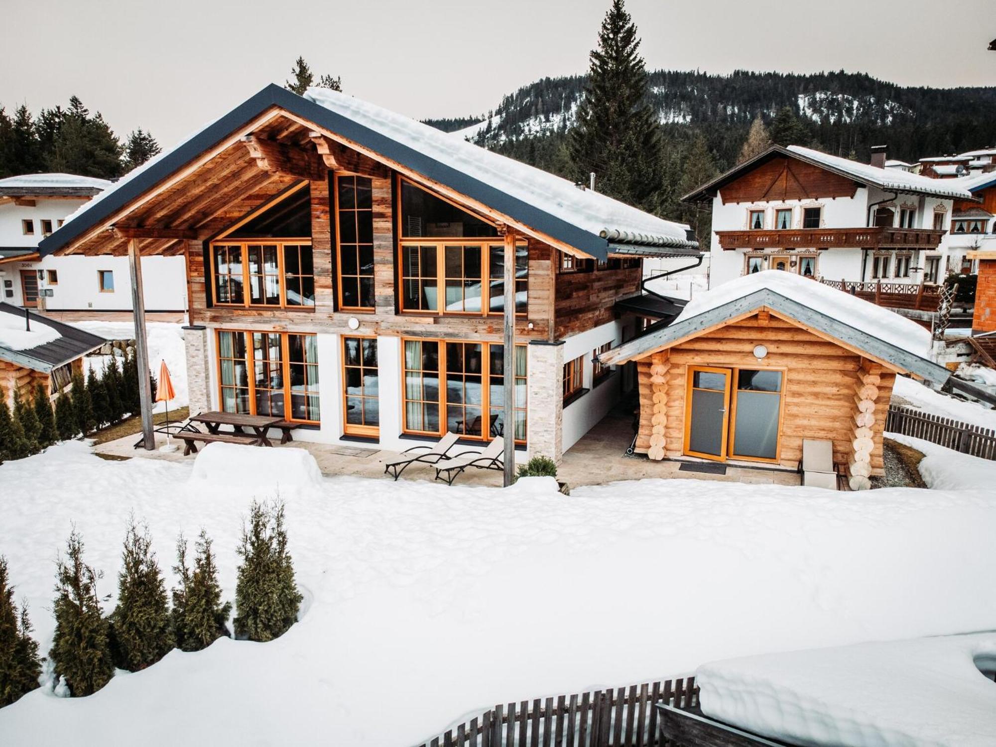 Chalets Im Weidach, Leutasch Buitenkant foto