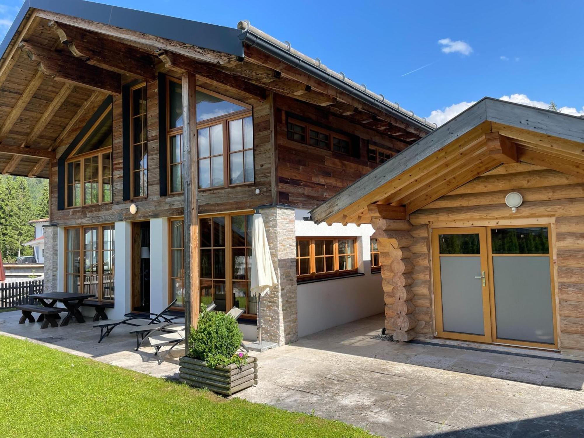 Chalets Im Weidach, Leutasch Buitenkant foto