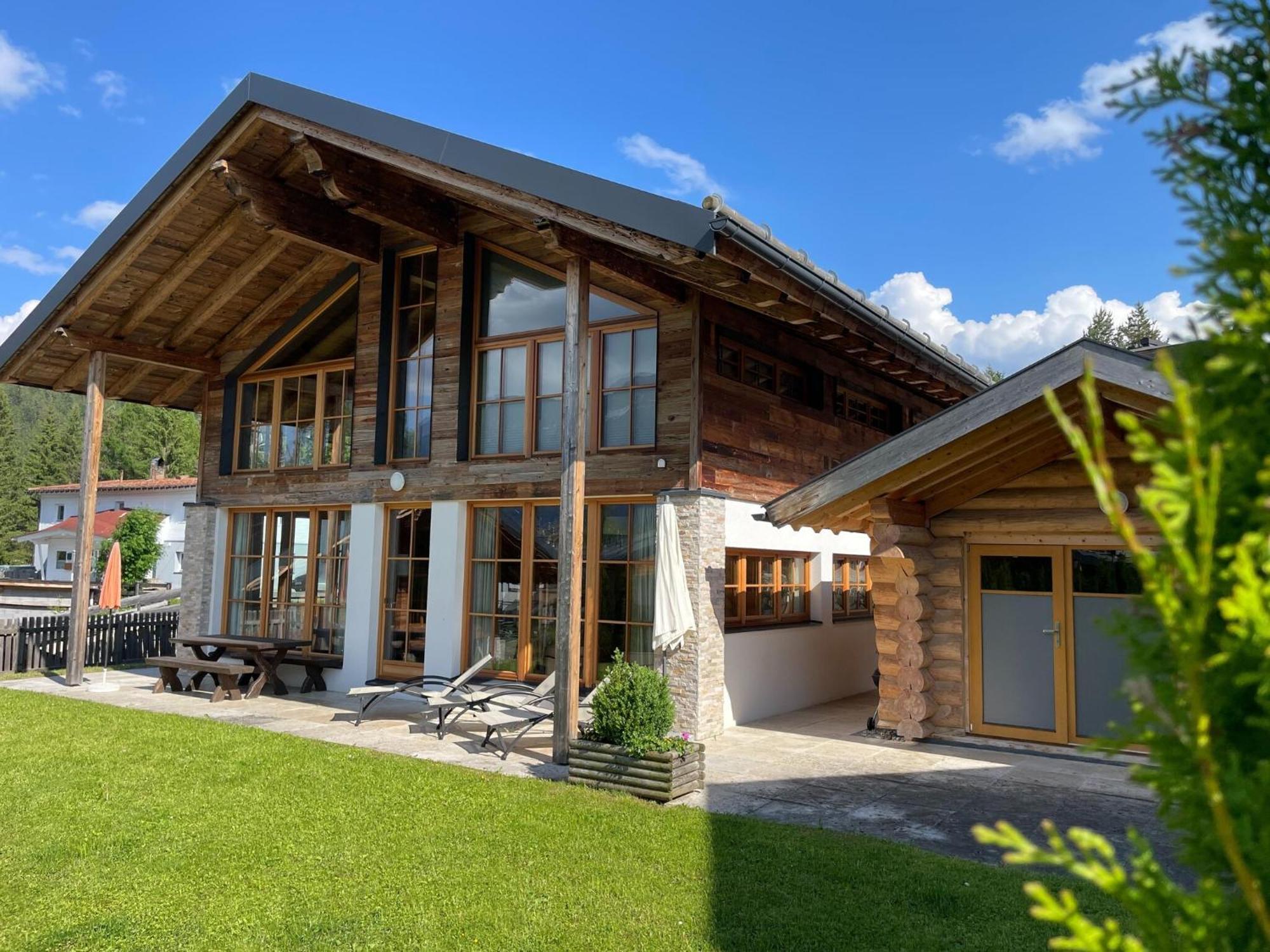 Chalets Im Weidach, Leutasch Buitenkant foto